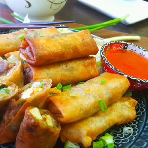 Paneer amd Cheese Spring Rolls