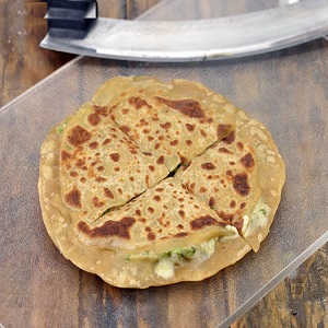 Green Chilli Chese Parantha