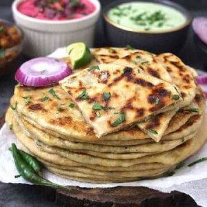 Aloo Stuffed Parantha Naan Kulcha